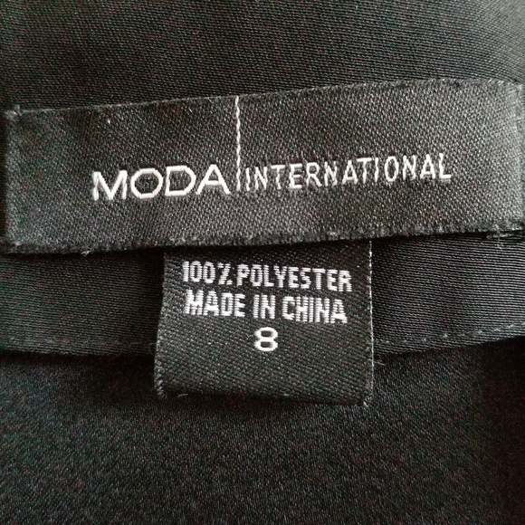 Moda International Women's Black Sleek Bootcut Trouser Pants Size 8 NWOT - Picture 6 of 8